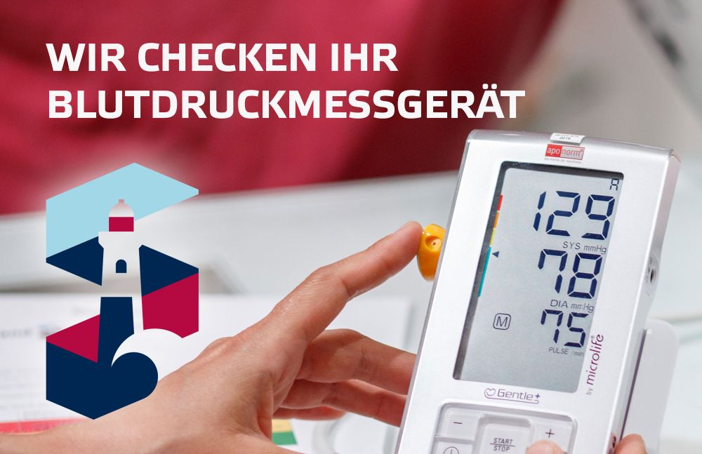 Digitale Blutdruckmanschette mit Messwerten auf dem Display